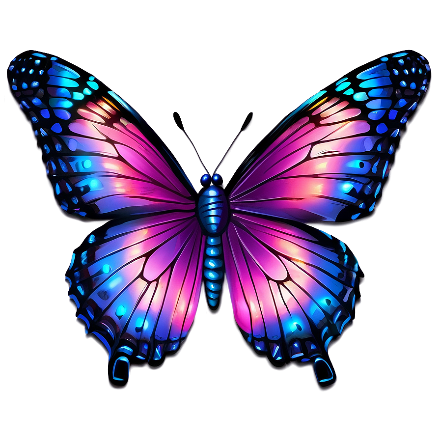 Butterfly Night Glow Png 8