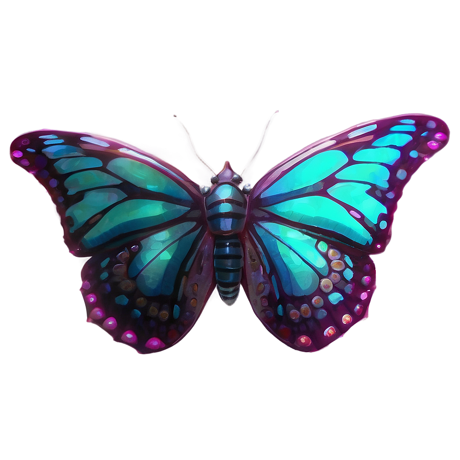 Butterfly Night Glow Png Mxt18