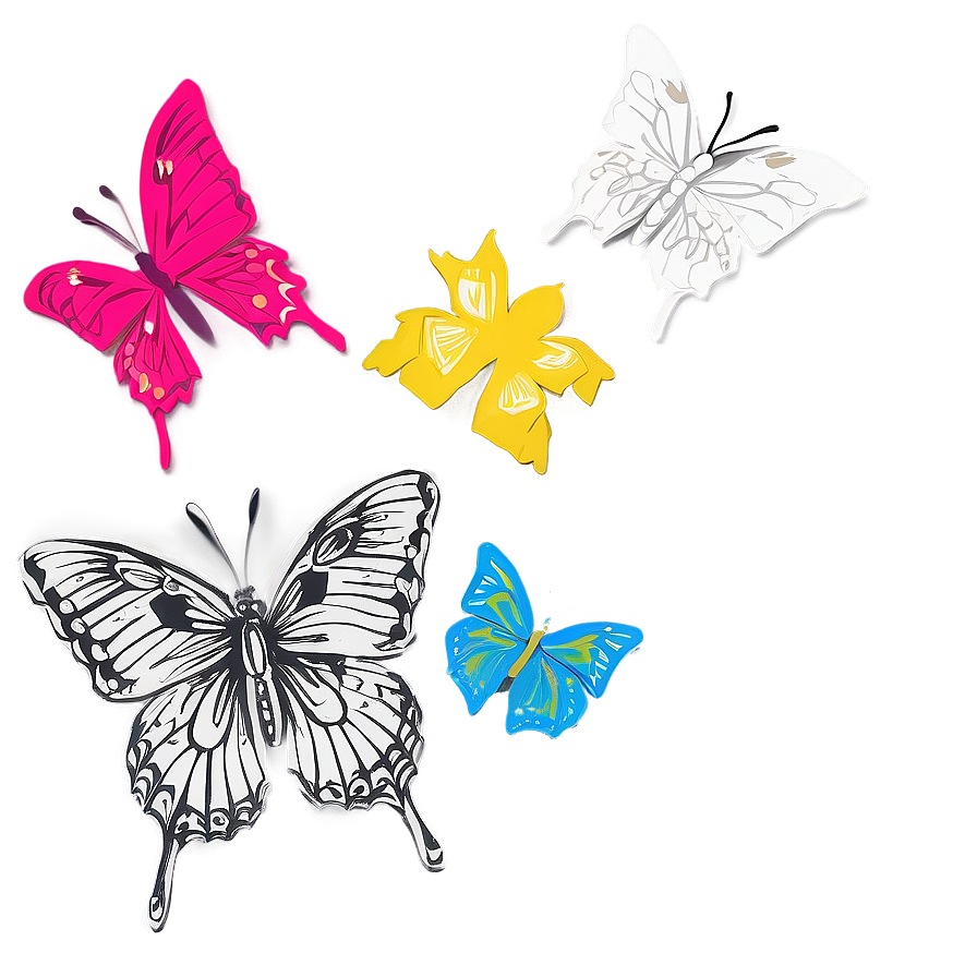 Butterfly Outline For Crafts Png Sbr63