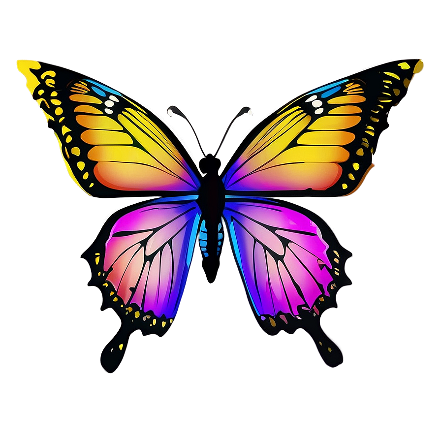 Butterfly Outline For Decoration Png 05252024