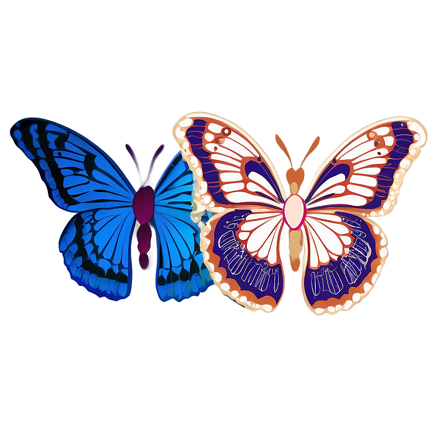 Butterfly Outline With Flowers Png 05252024