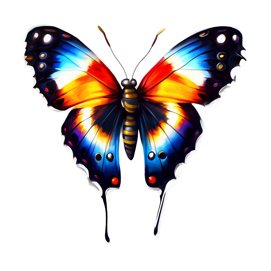 Butterfly Realism Art Png 9