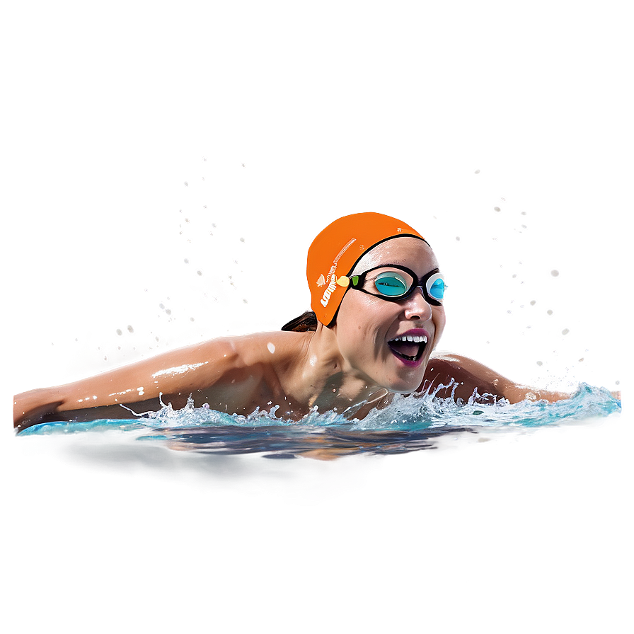 Butterfly Stroke Swimming PNG ctm PNG with transparent background