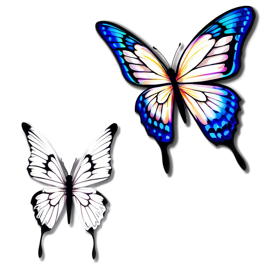 Butterfly Tattoo PNG   kev PNG with transparent background
