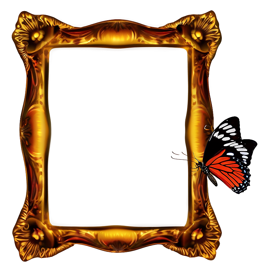 Butterfly Wedding Frame Png 06262024