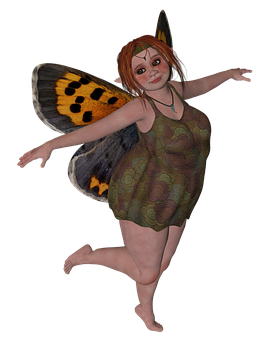 Butterfly Winged Fairy Digital Art