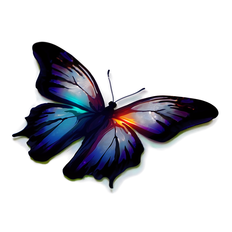 Butterfly With Fire Effect Png 78