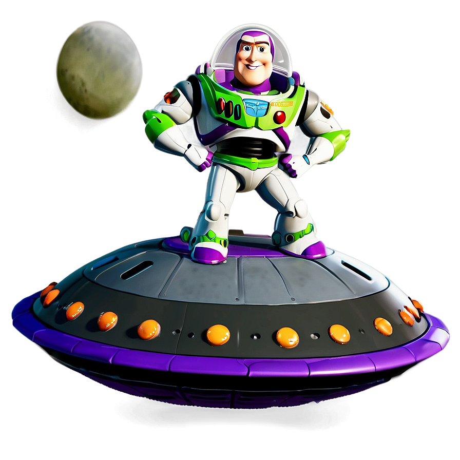 Buzz Lightyear With Spaceship Png Oym94