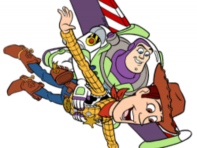 Buzzand Woody Flying Together