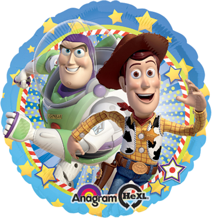 1 Toy Story Woody & Buzz Foil Balloon , Png Download - Toy Story Buzz Y Woody, Transparent Png PNG with transparent background