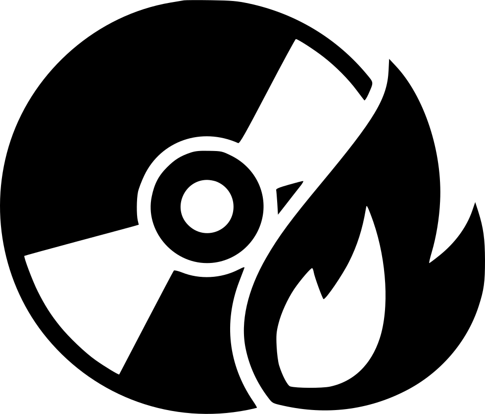 C D Burn Icon PNG with transparent background