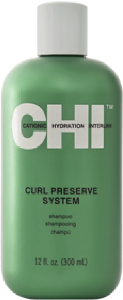 C H I Curl Preserve System Shampoo Bottle