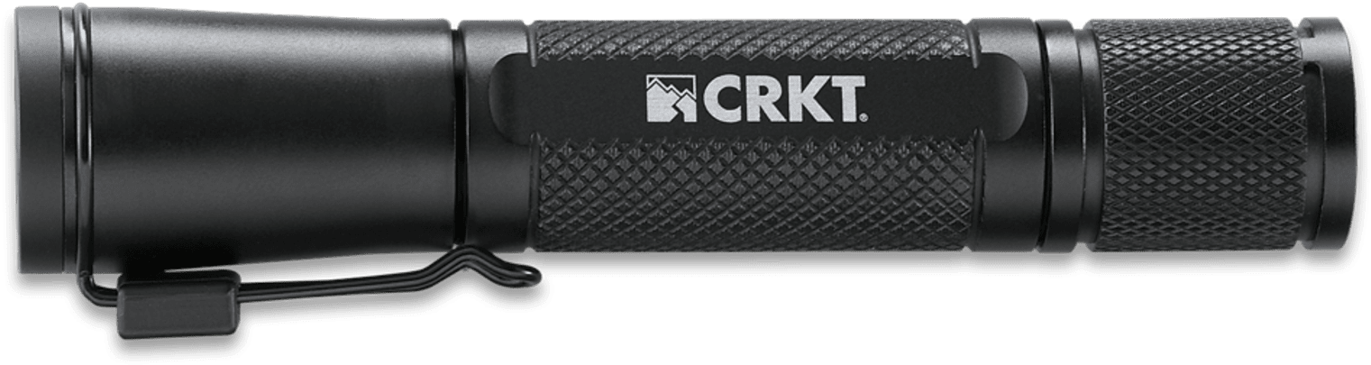 C R K T Black Tactical Flashlight