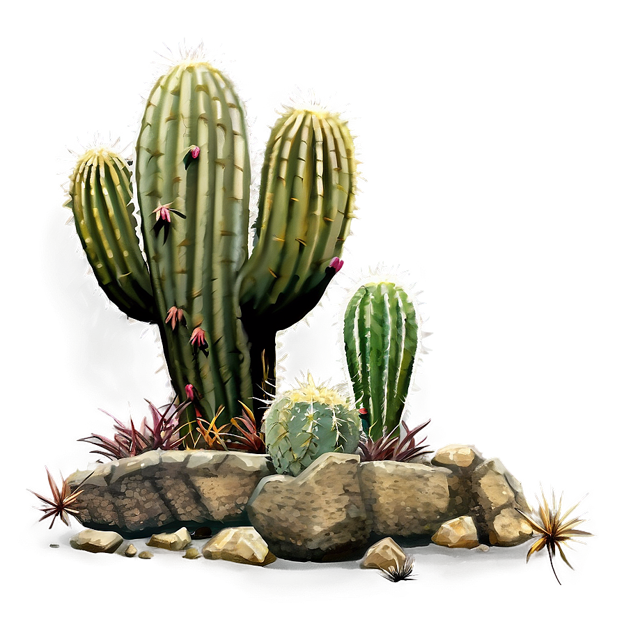 Cactus Arrangement Png 05032024