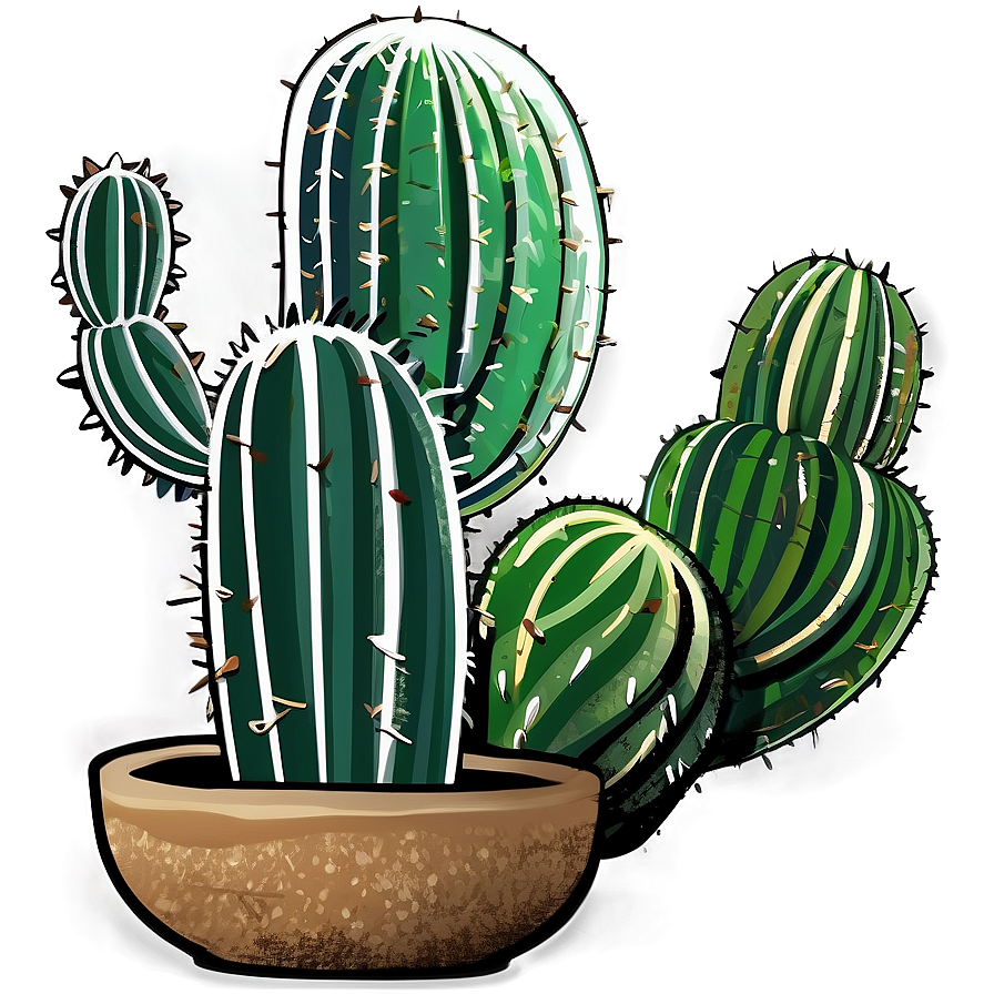 Cactus Art Png 05032024