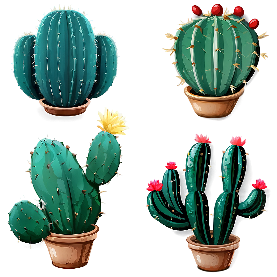 Cactus Design Png 05032024