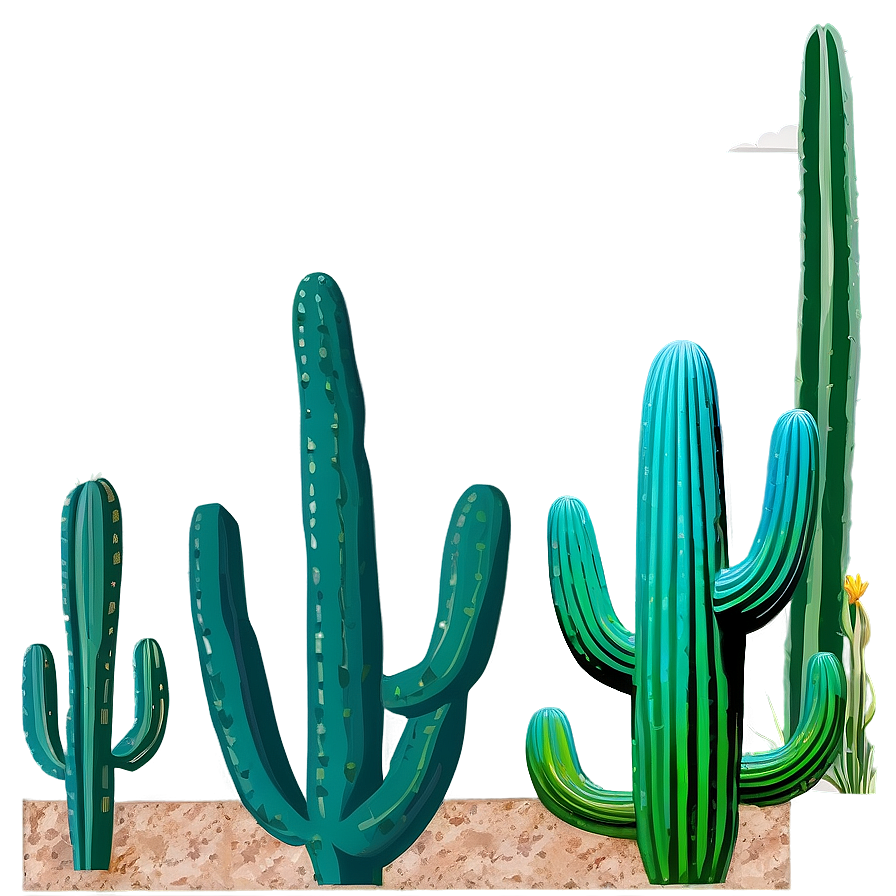 Cactus Ecosystem Background Png Grp62