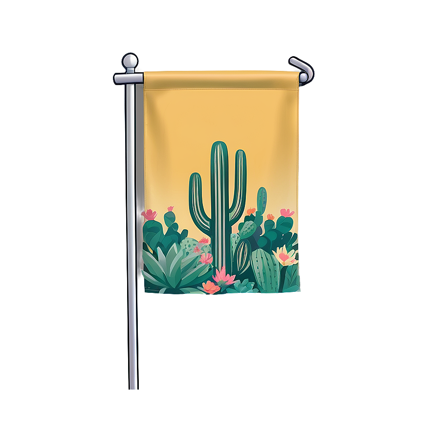 Cactus Garden Flag Png Osp