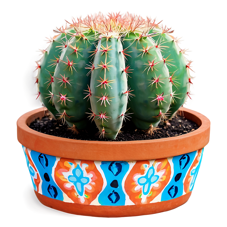 Cactus In Terracotta Pot Png Upk79