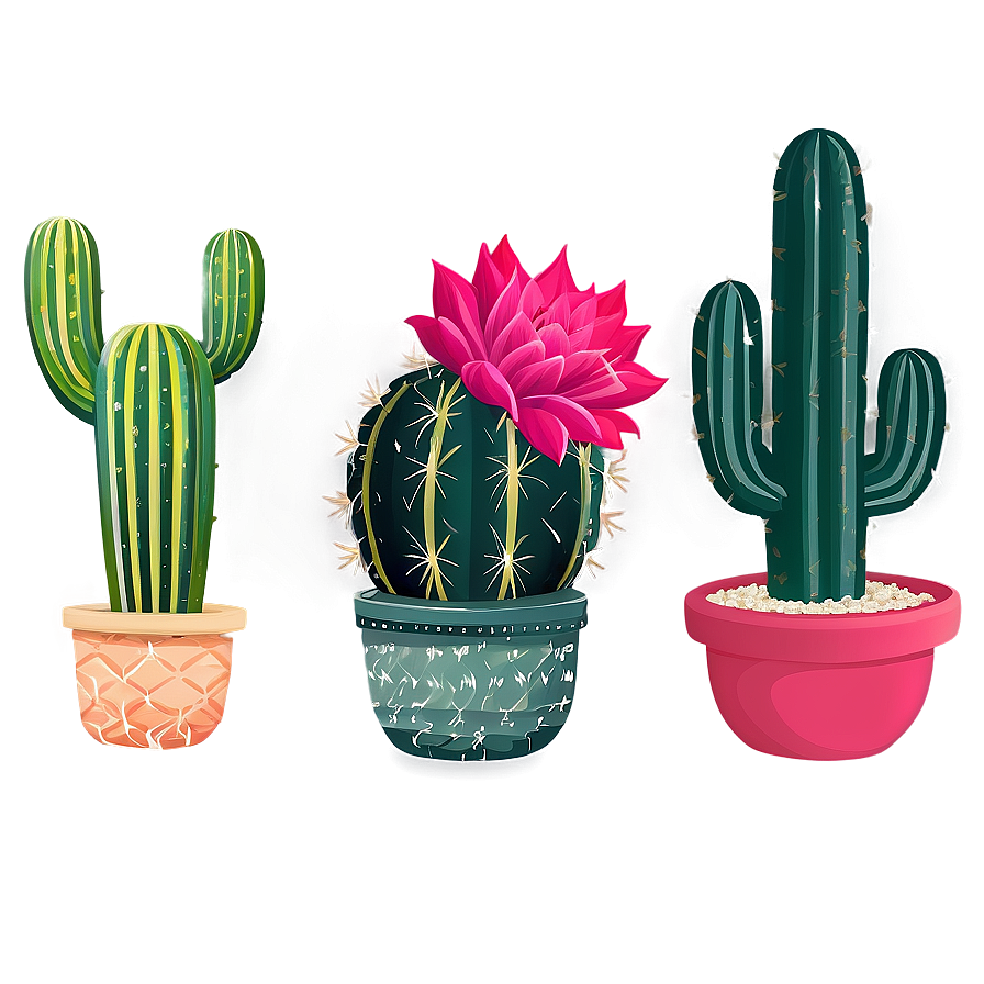 Cactus Set Png 05032024