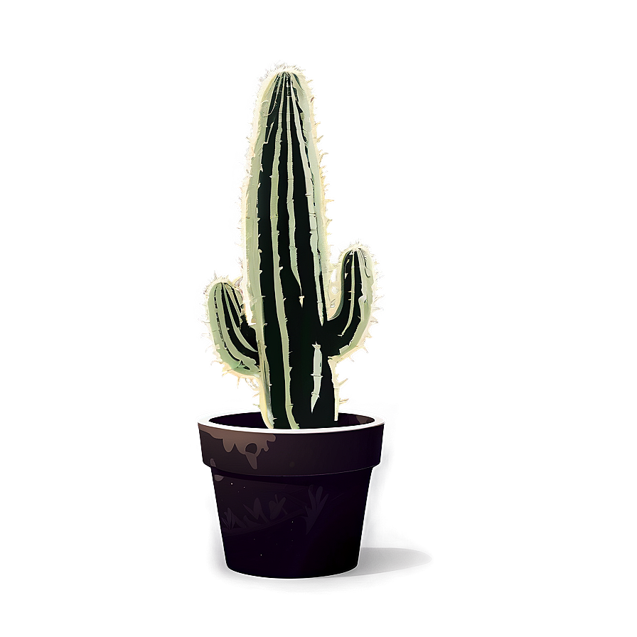 Cactus Silhouette Png Cjk32