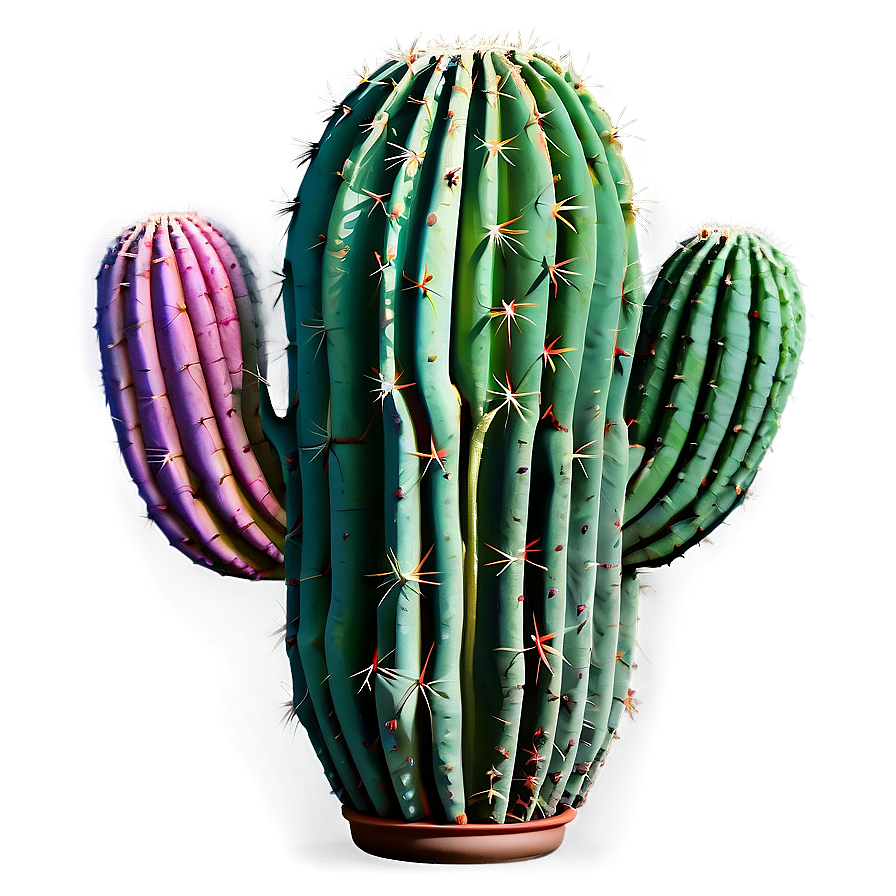 Cactus Sunset Landscape Png 06282024