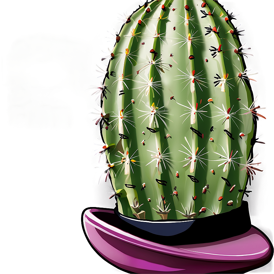 Cactus Wearing Hat Png Unx