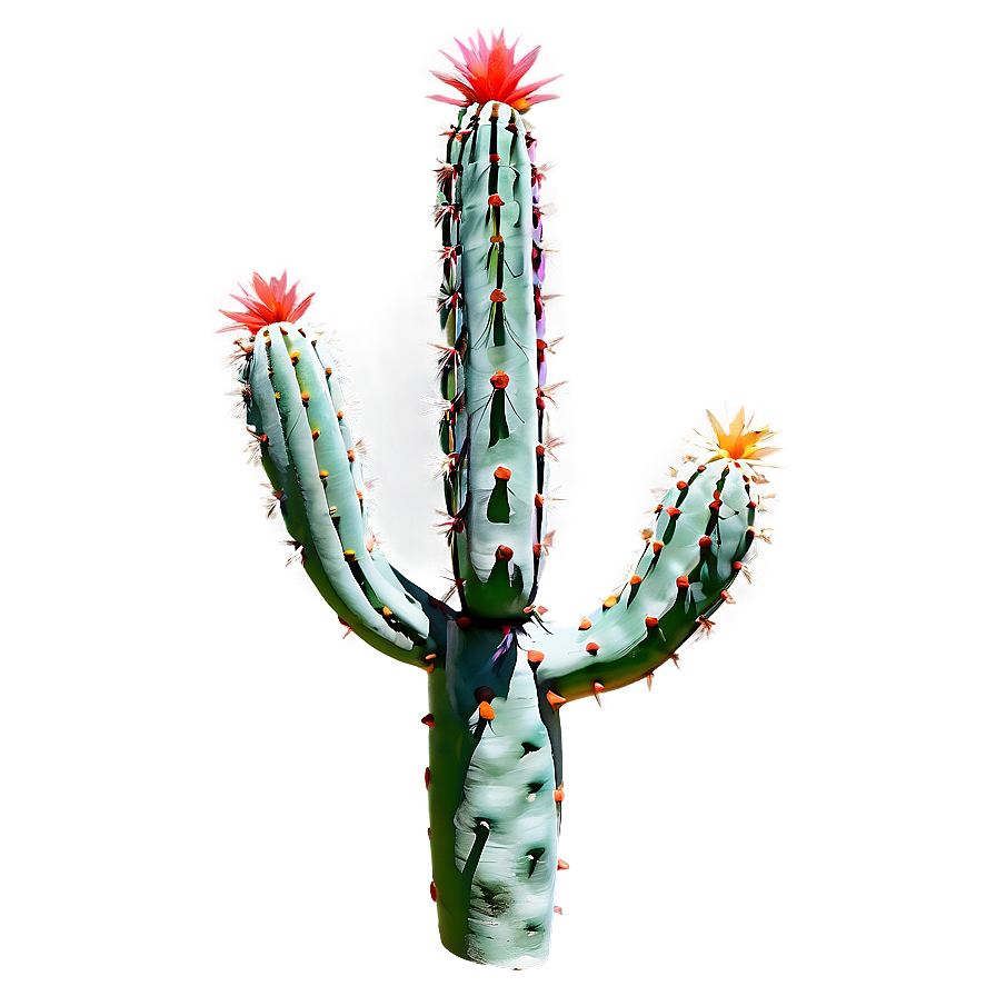 Cactus With Colorful Spines Png 93