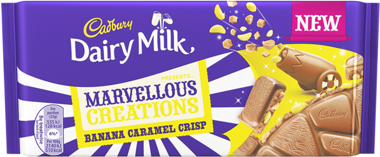 Cadbury Dairy Milk Marvellous Creations Banana Caramel Crisp