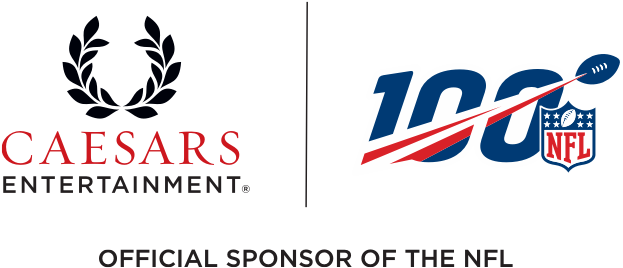 Cet Nfl100 Logo1 - Caesars Entertainment Corporation, HD Png Download PNG with transparent background
