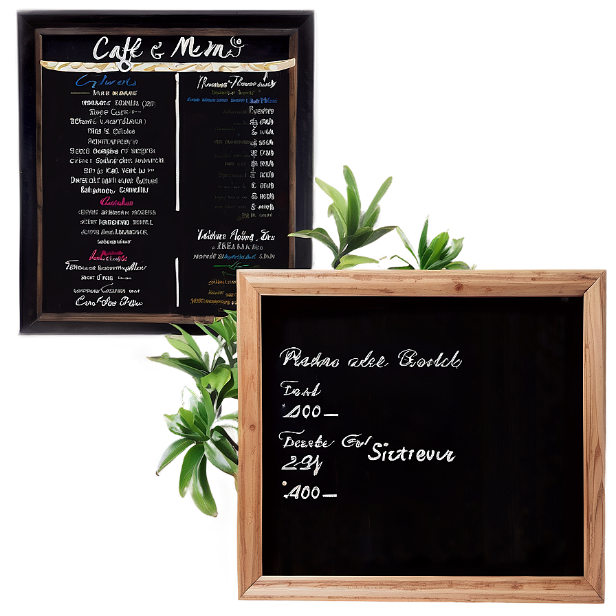 Cafe Menu Board PNG 53 PNG with transparent background