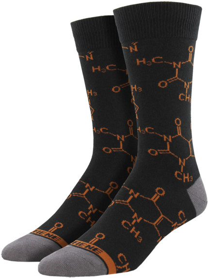 Caffeine Molecule Socks