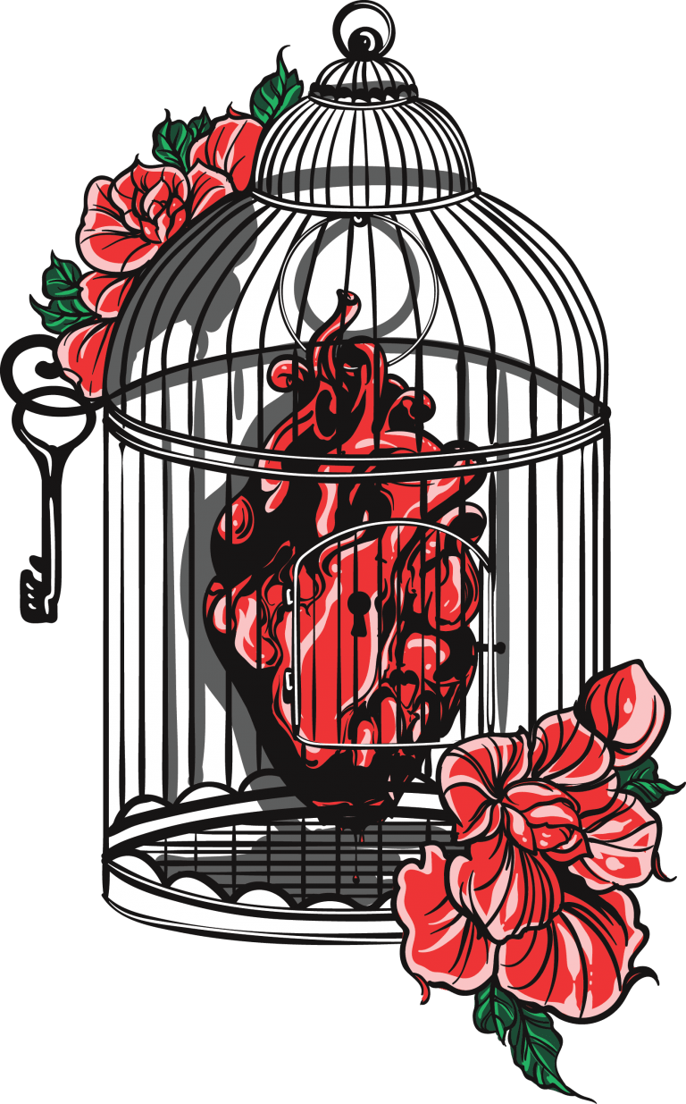 Caged Heart Floral Design