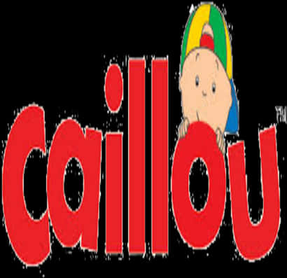 Caillou Logo Red Background