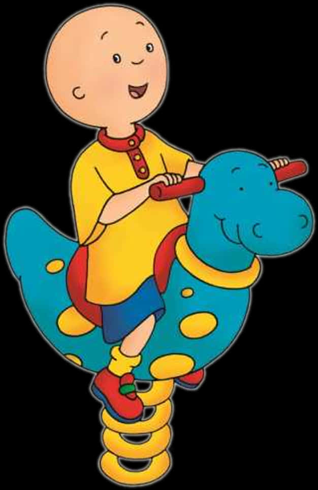 Caillou Riding Spring Dragon