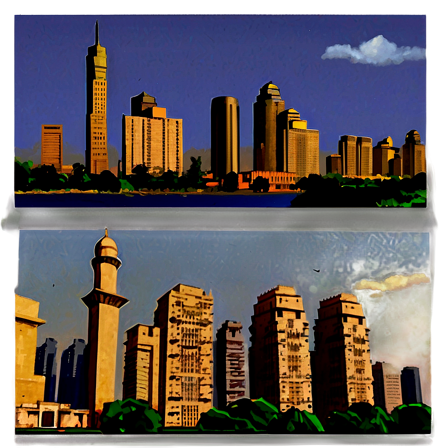 Cairo City Skyline PNG kdo PNG with transparent background