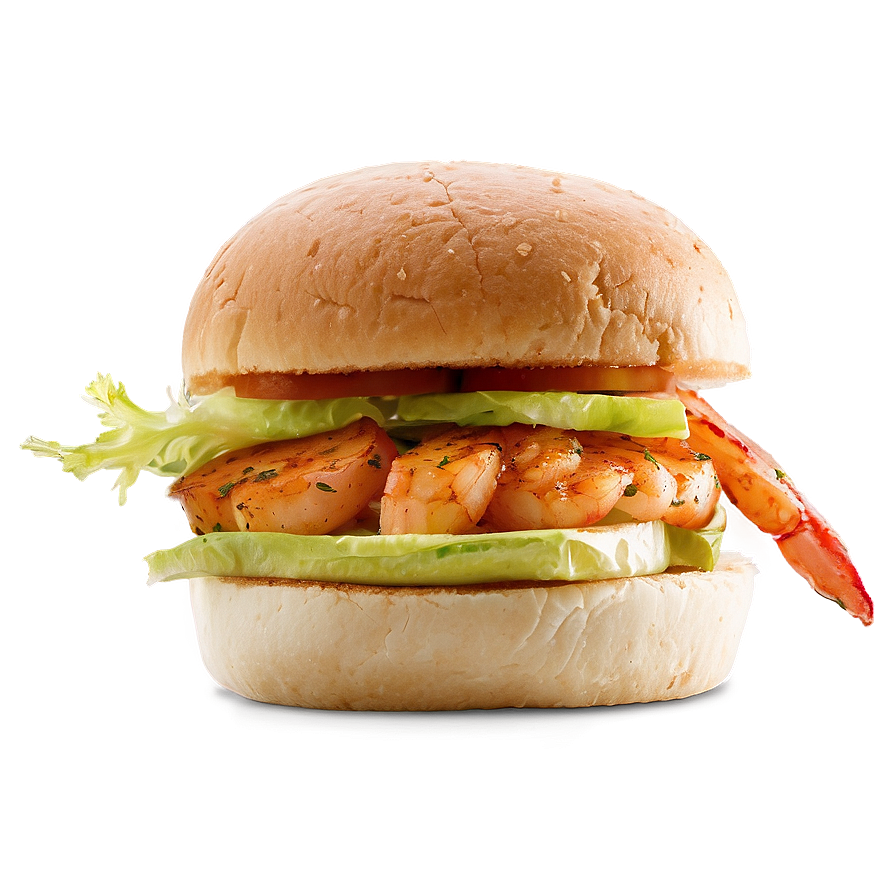 Cajun Shrimp Burger Png 05242024