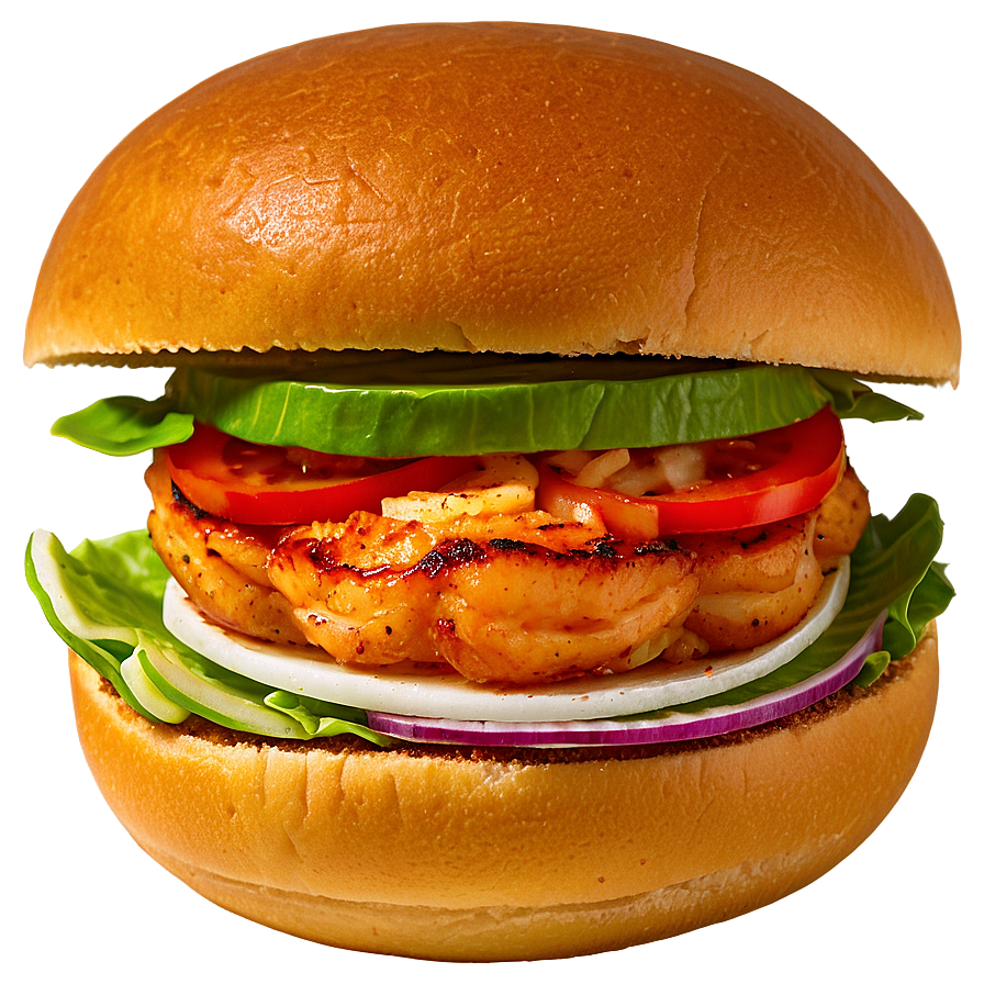 Cajun Shrimp Burger Png 42