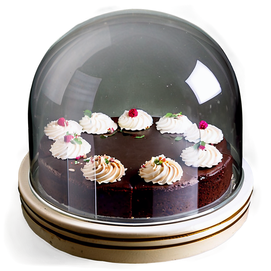 Cake Glass Dome Png 06282024