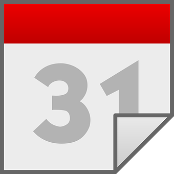 Calendar Icon Date31 PNG with transparent background