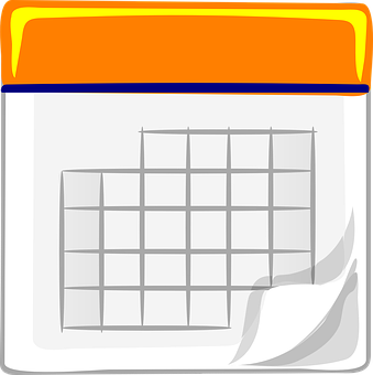 Calendar Icon Graphic PNG with transparent background