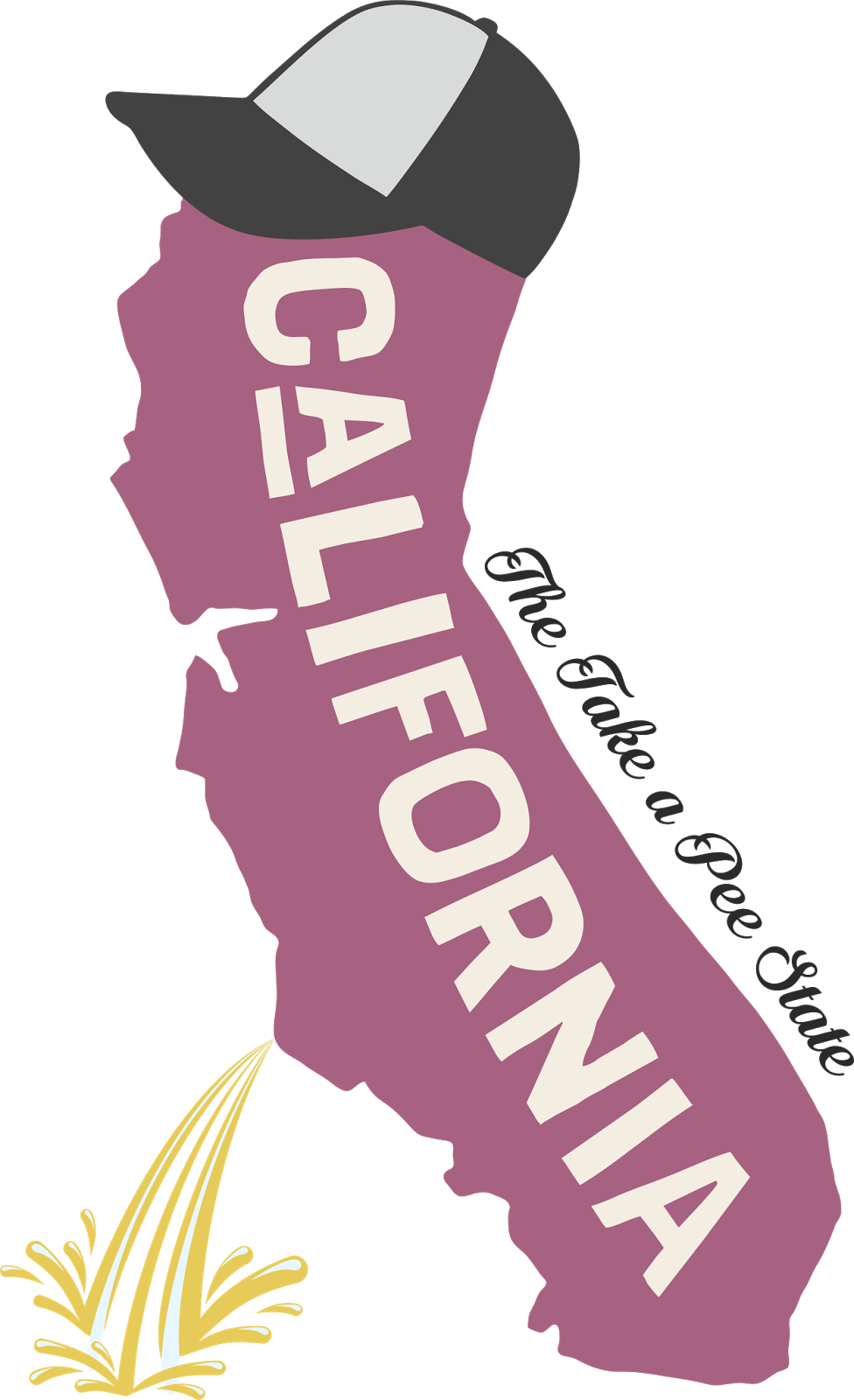 California Outlinewith Bearand Slogan