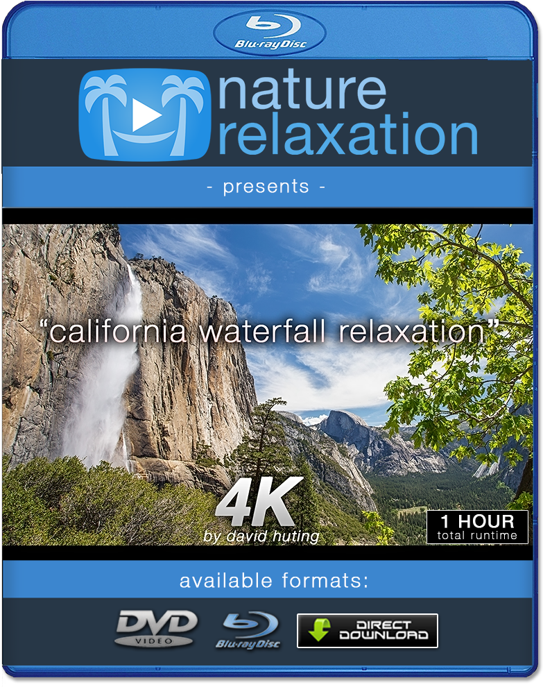 California Waterfall Relaxation Blu Ray Cover