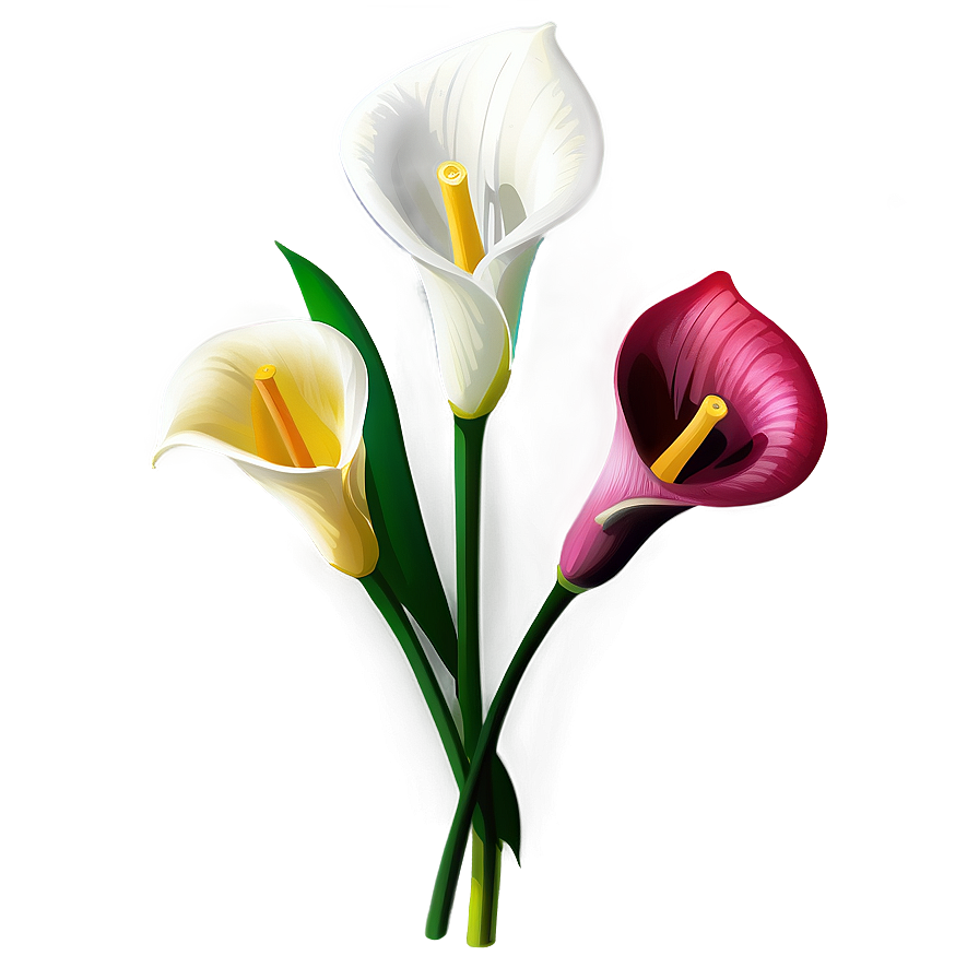 Calla Lily Sketch Png 06282024