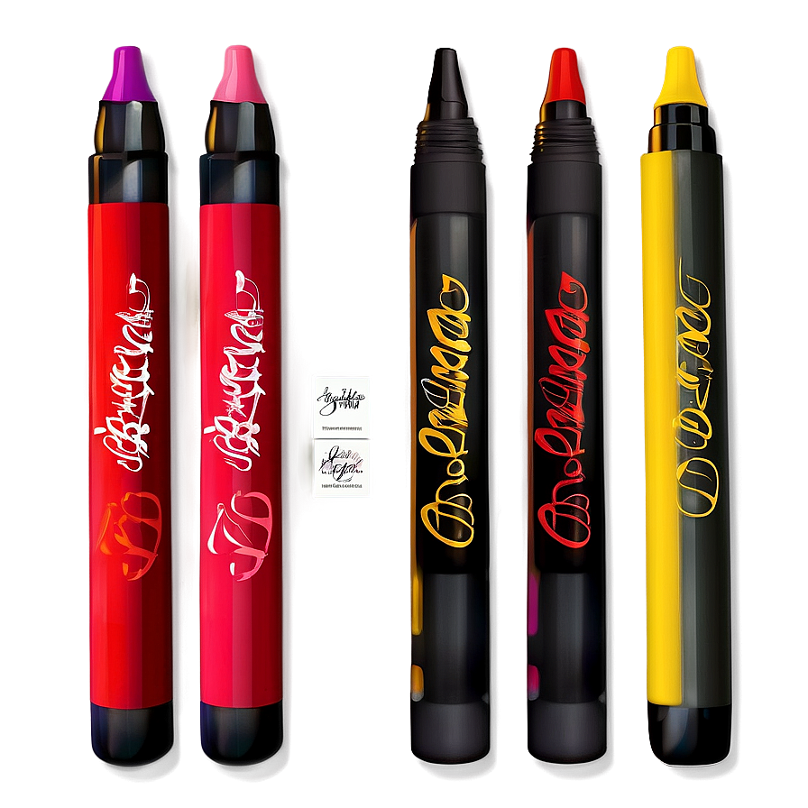 Calligraphy Markers Pack Png Vgw