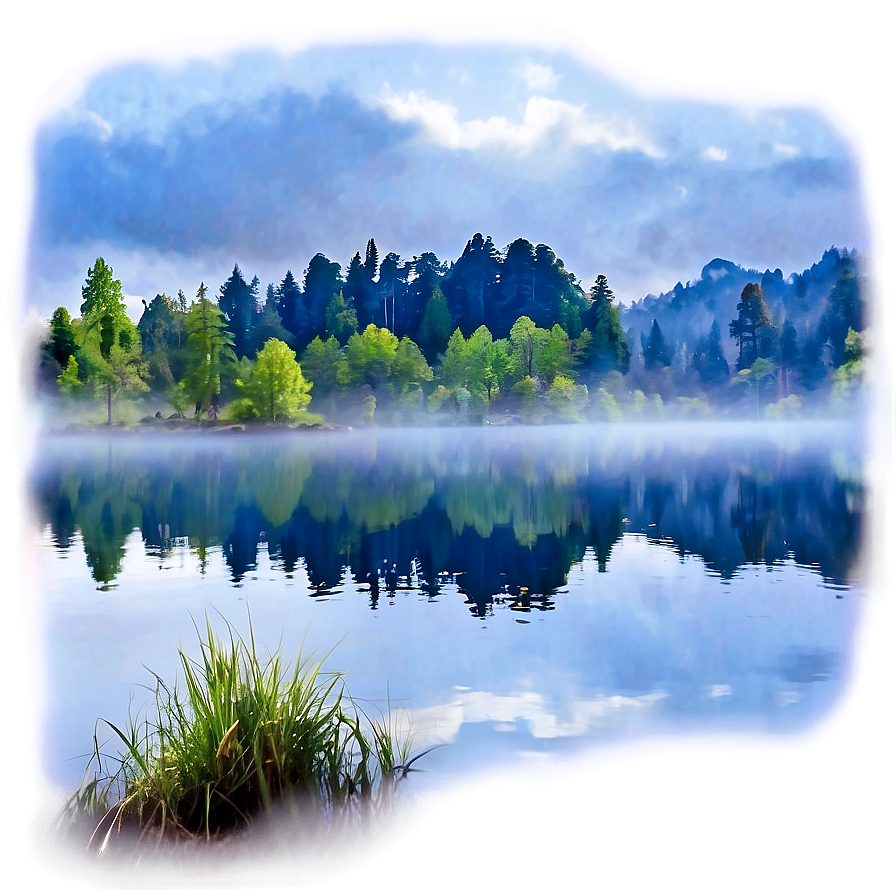 Calm Lake Mist PNG cma81 PNG image with a transparent background, free high-resolution download