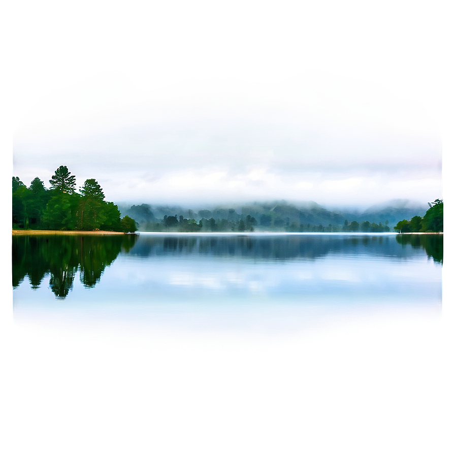 Calm Lake Mist PNG dpr PNG image with a transparent background, free high-resolution download