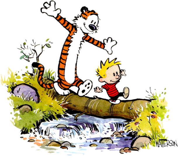 Calvinand Hobbes Joyful Leap