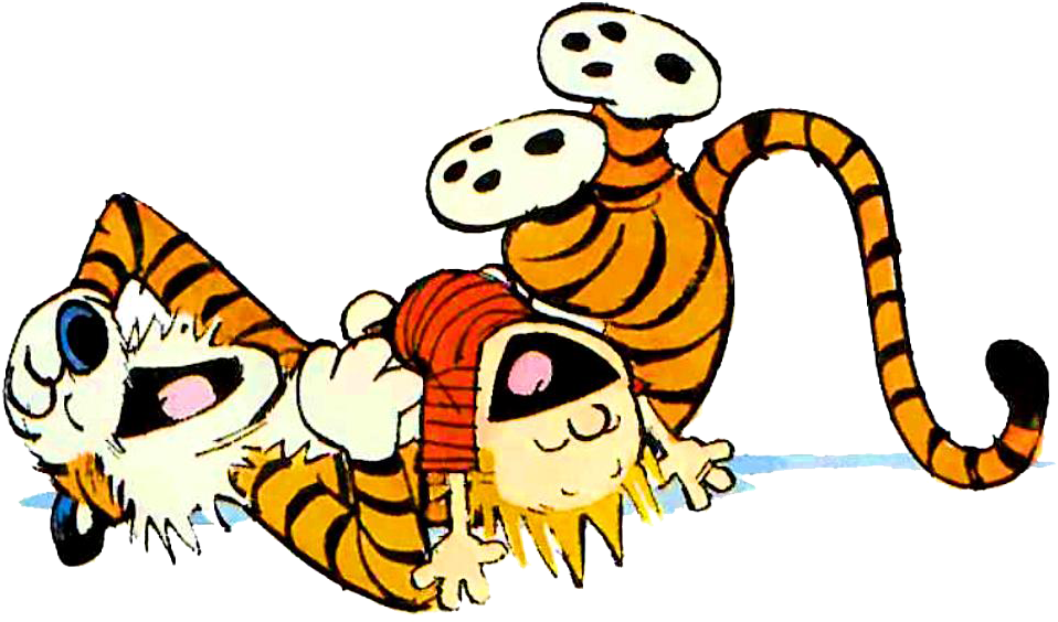 Calvinand Hobbes Playful Tumble