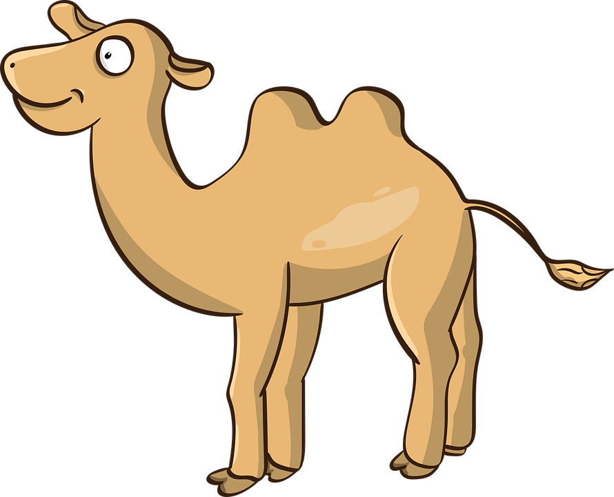 Camel, The Mehari, Nar, Dromedary, Cartoon, Steppe - Animasi Unta Vektor, HD Png Download PNG with transparent background